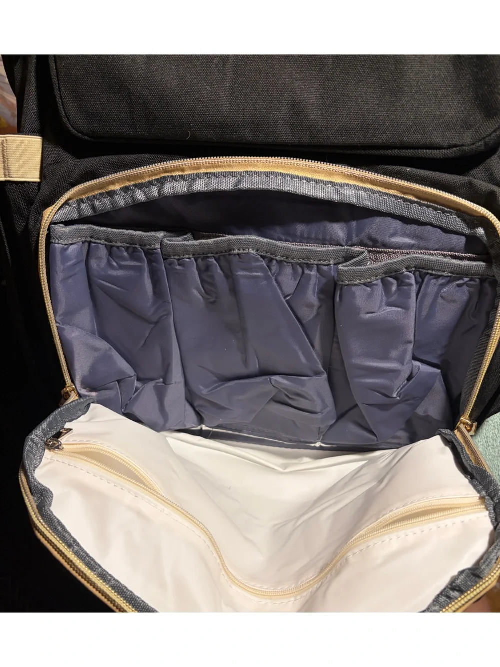 Diaper Bag or Backpack w/ Fold Out Baby Bassinet Travel - NWOT